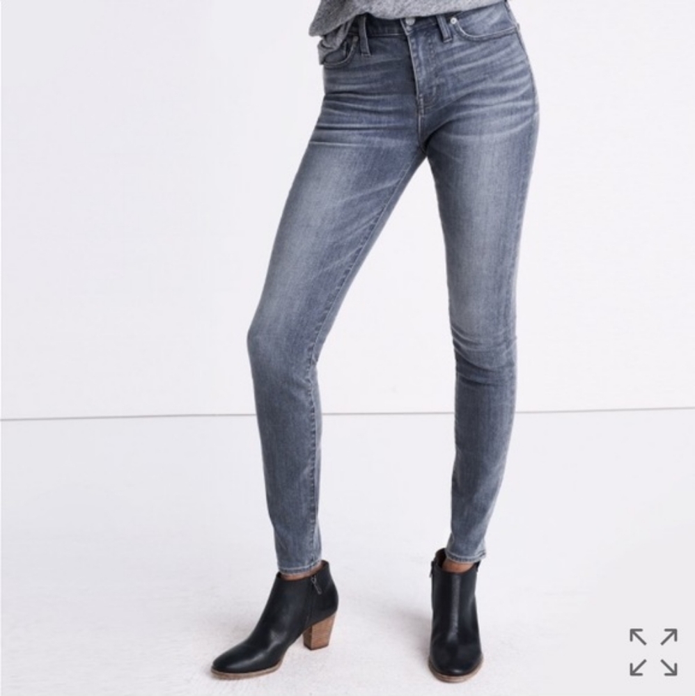 Madewell 9" Rise Skinny Jeans in Shaw Wash